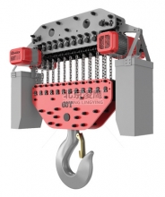 60噸DLER環(huán)鏈電動葫蘆穿軸式